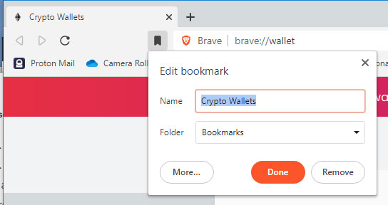 Edit Bookmark
